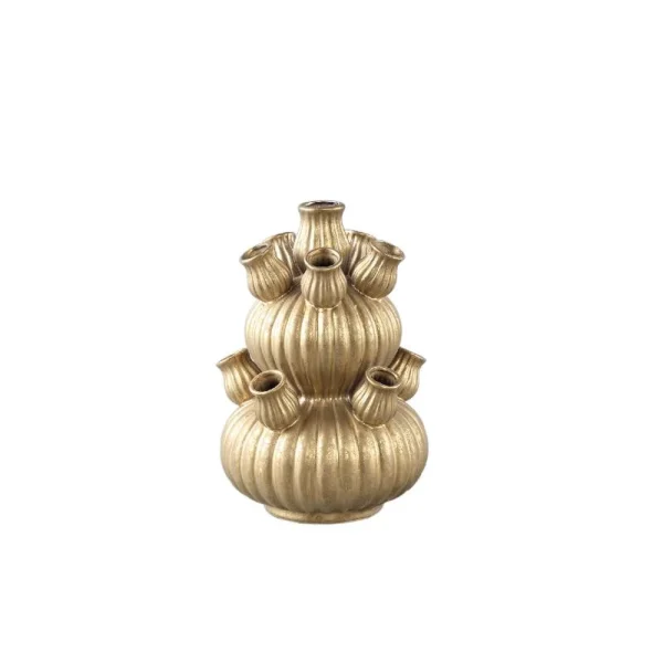 PTMD Miquette Gold ceramic pot layers with tubes S