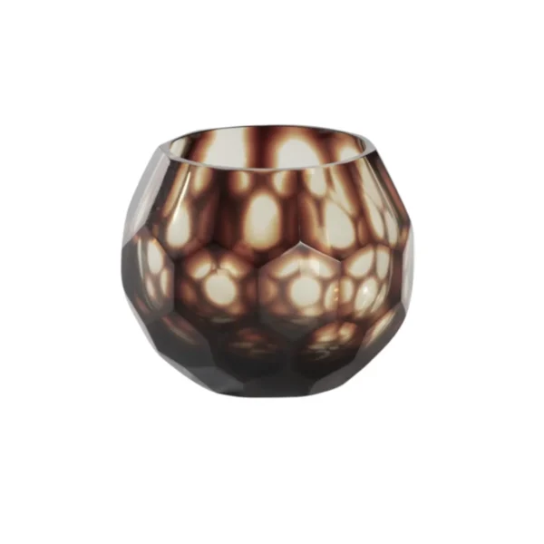 Brown tealight glass L