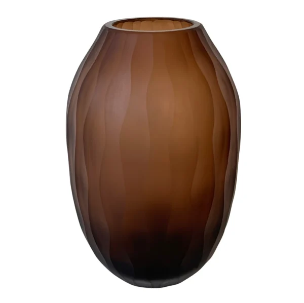 PTMD Mishan Brown glass vase S