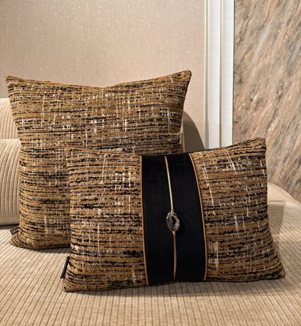 Brons kussen Camello stone 45x30 cm - Afbeelding 2