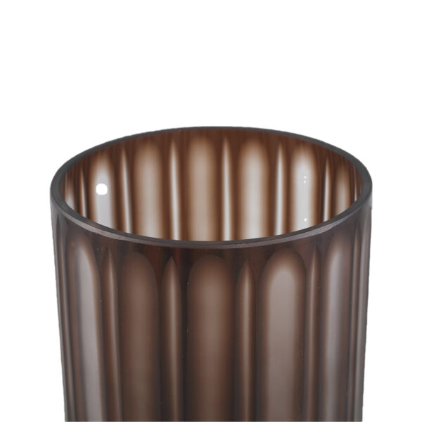 PTMD Linesa vaas bruin glas M - Afbeelding 4