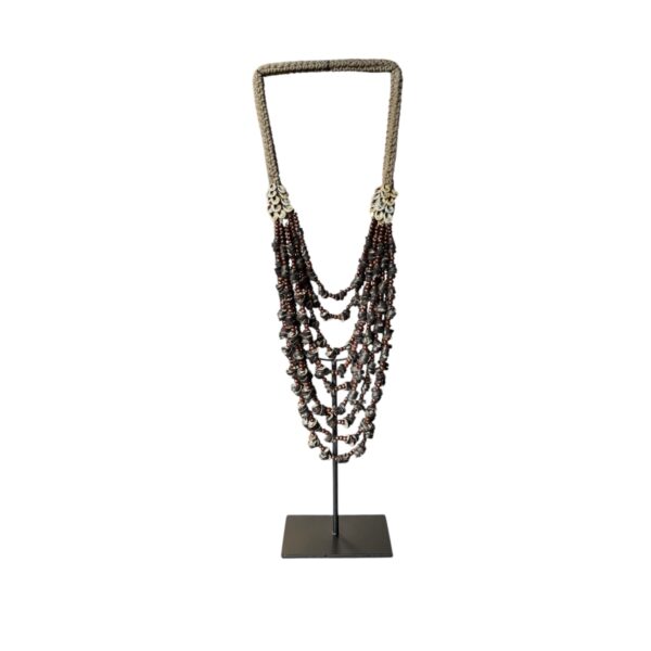 Kralenketting op standaard Coco bruin