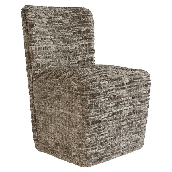Richmond Stoel Lorain met wieltjes greige dalia (Dalia 45 Greige)