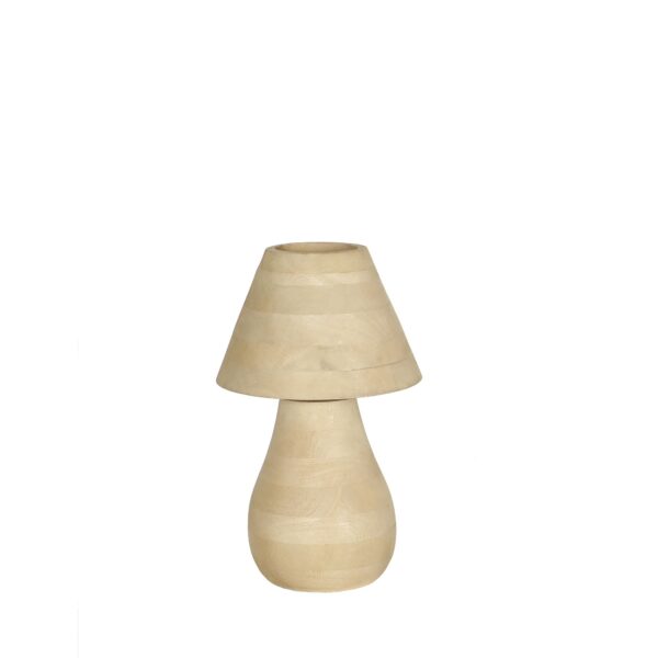 PTMD Peake Natuurlijke Mango Houten Ronde Tafellamp Laag