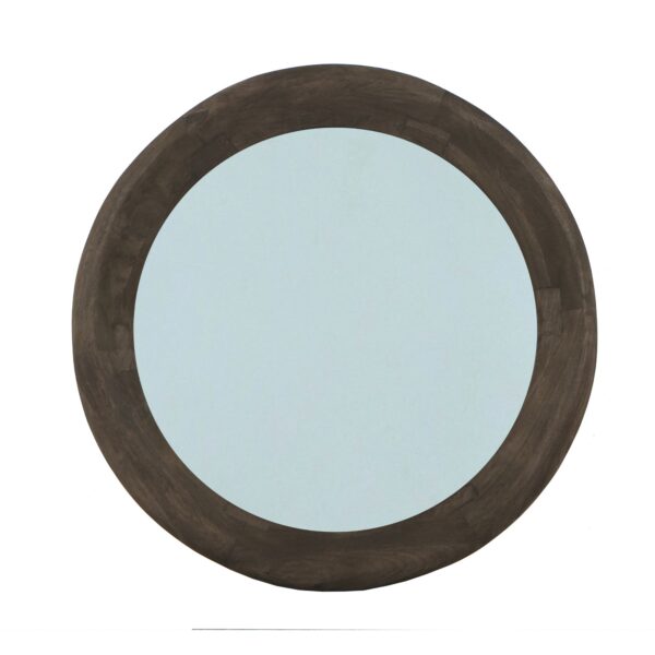 PTMD Noam Brown Mango Houten Ronde Spiegel L