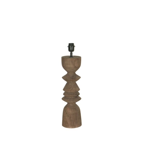 PTMD Elaine Brown Mango Hout Ronde Tafellampvoet