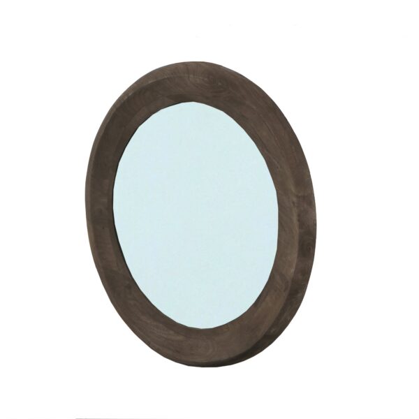 PTMD Noam Brown Mango Houten Ronde Spiegel S - Afbeelding 2