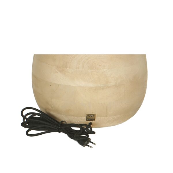 PTMD Peake Natuurlijke Mango Houten Ronde Tafellamp Groot - Afbeelding 2