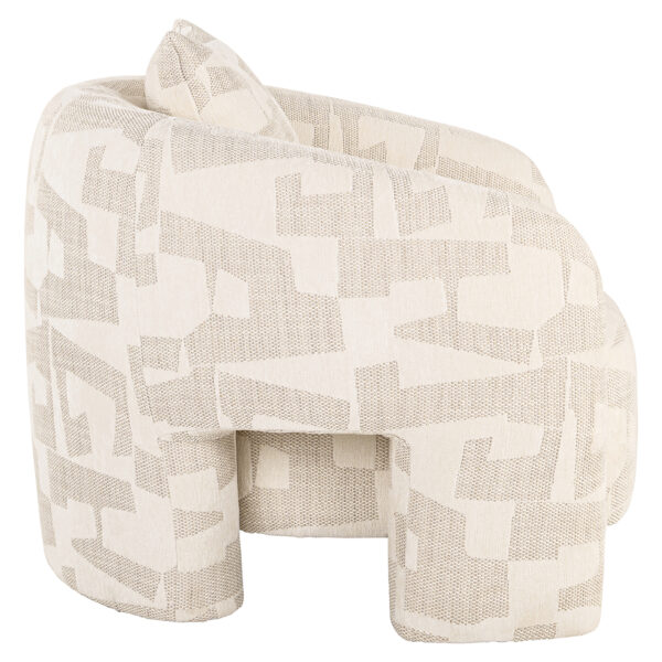Richmond Lounge fauteuil Tuscany beige graffic (Beige graffic) - Afbeelding 2