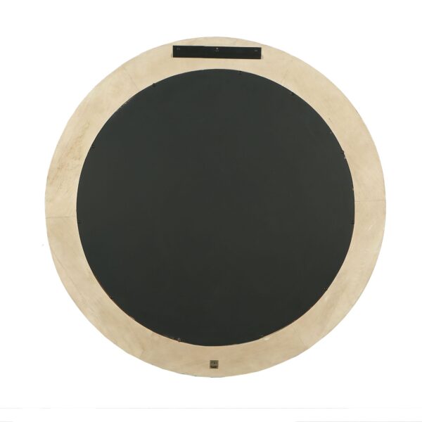 PTMD Noam Natuurlijke Mango Houten Ronde Spiegel L - Afbeelding 3