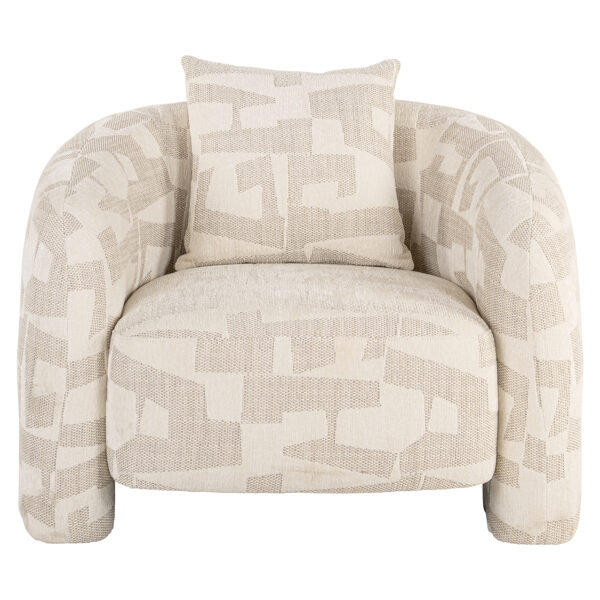 Richmond Lounge fauteuil Tuscany beige graffic (Beige graffic) - Afbeelding 4