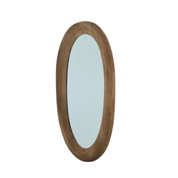 PTMD Noam Brown Mango Houten Ovale Spiegel - Afbeelding 5