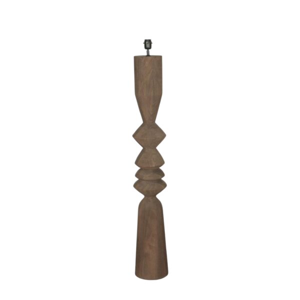 PTMD Elaine Brown Mango Houten Ronde Vloerlampvoet