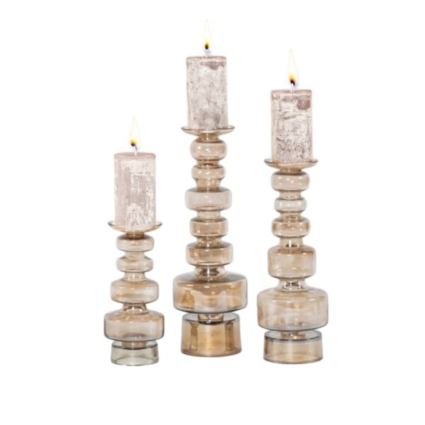 Glass luster brown (set 3)