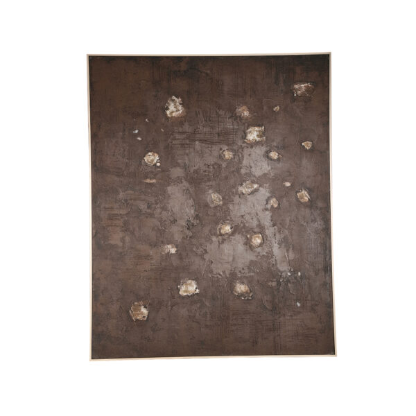 PTMD Porty Bruin Canvas Schilderij Room Patroon Rechthoekig