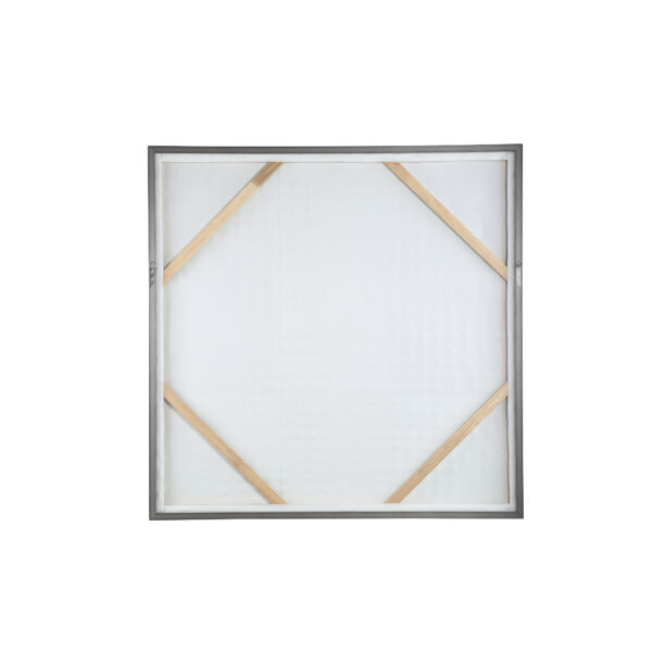 PTMD Pathe Bruine Canvas Schilderij Ruw Patroon Vierkant - Afbeelding 4