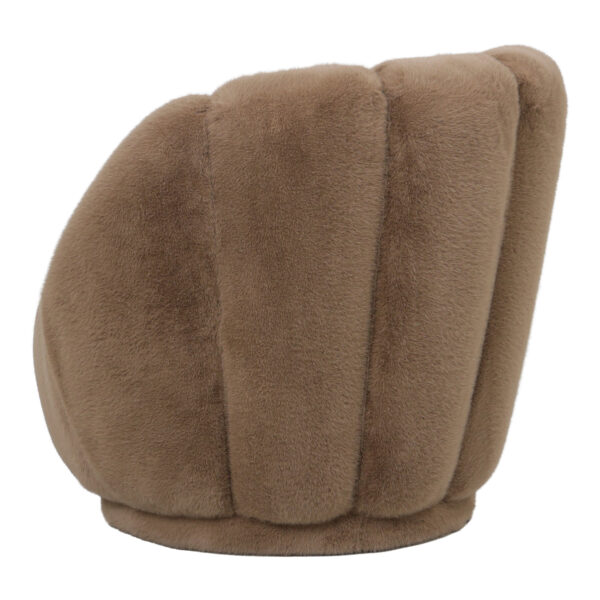 PTMD Furia Mocca Fauteuil (nep) Bont - Afbeelding 4