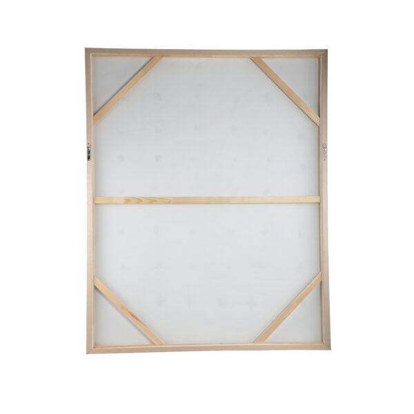 PTMD Porty Cream Canvas Schilderij Bruin Patroon Rechthoekig - Afbeelding 5