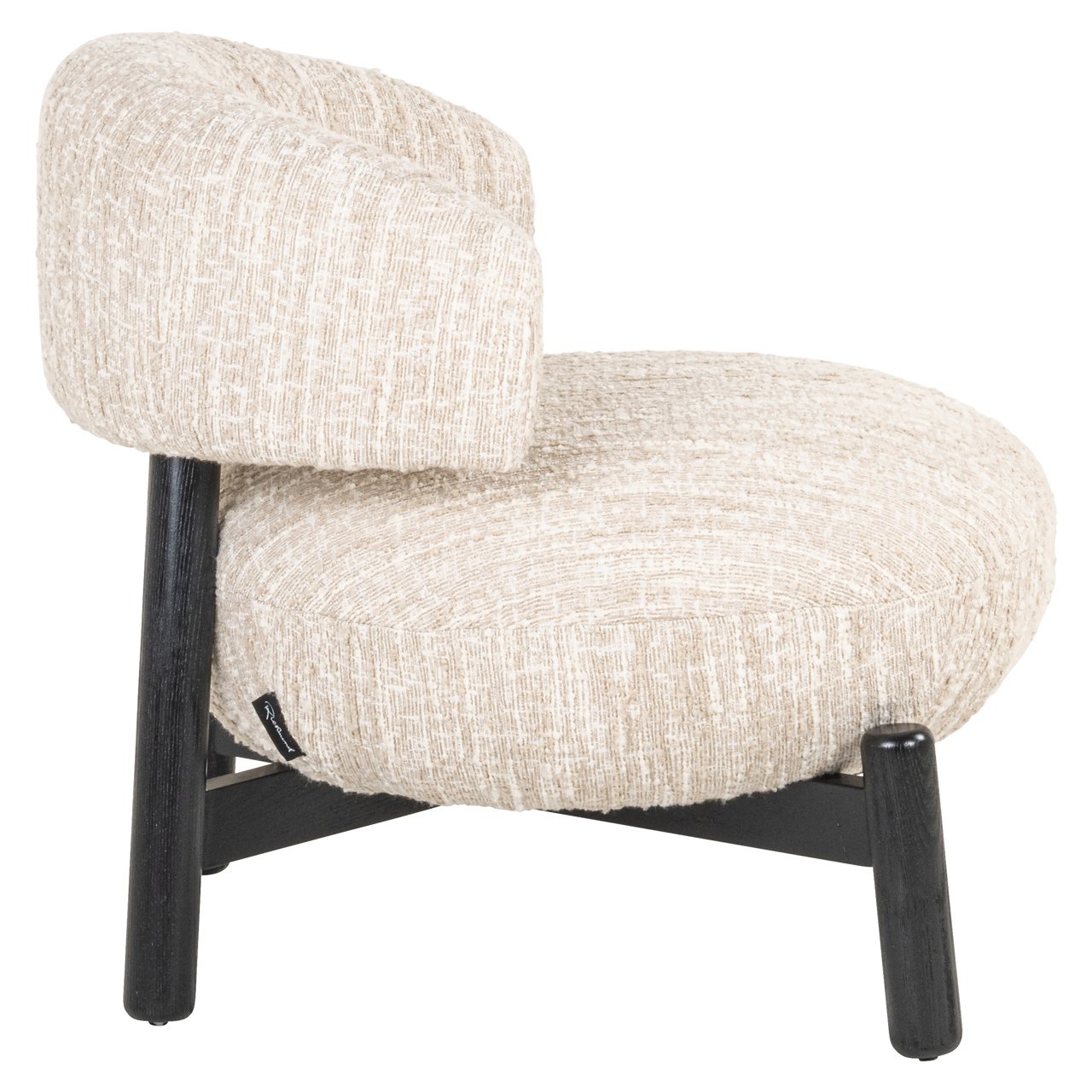 Richmond Lounge stoel Ornella beige angora - Afbeelding 3