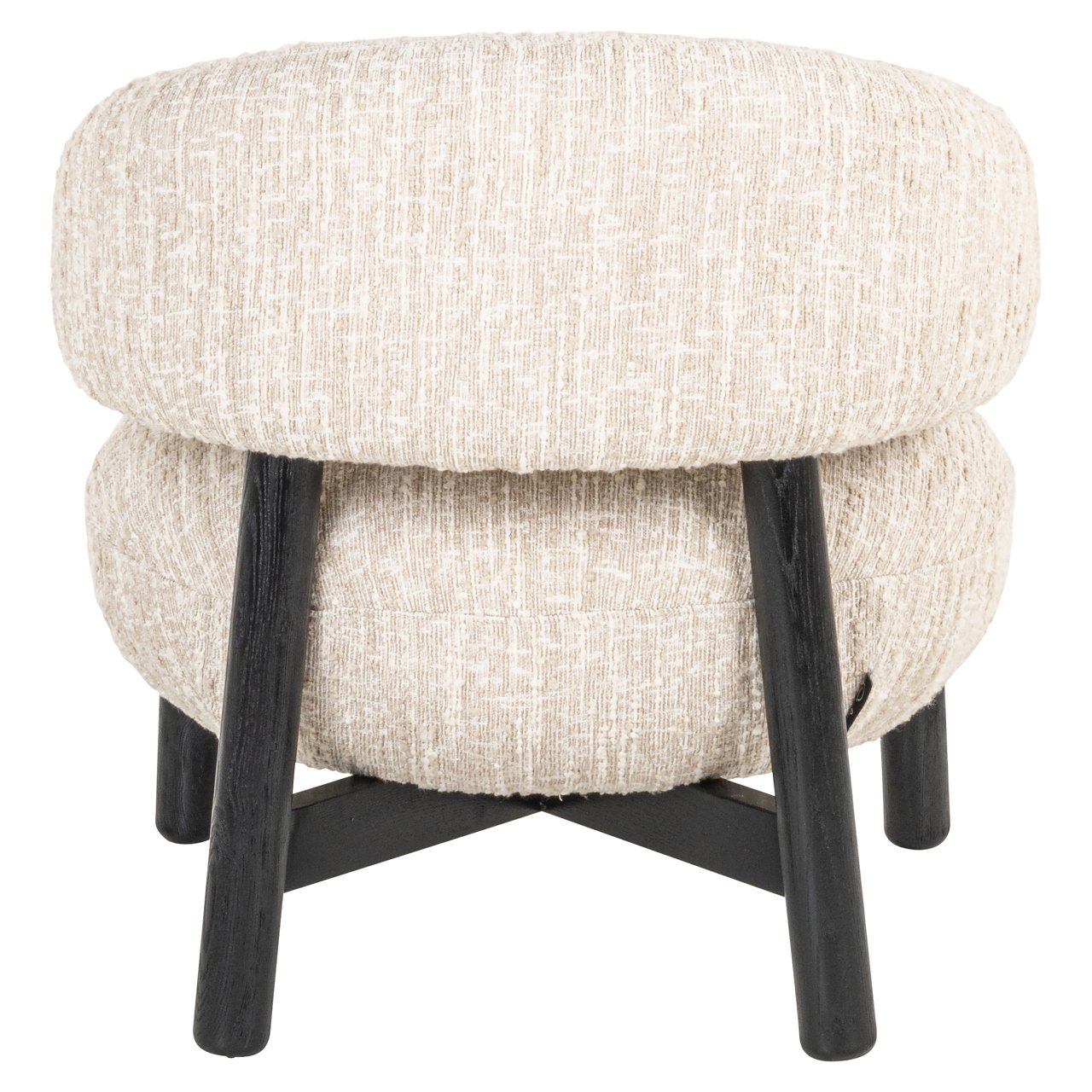 Richmond Lounge stoel Ornella beige angora - Afbeelding 4