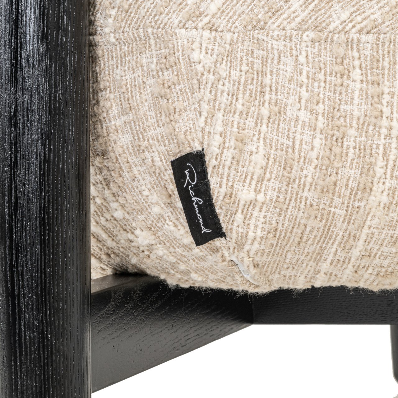 Richmond Lounge stoel Ornella beige angora - Afbeelding 5