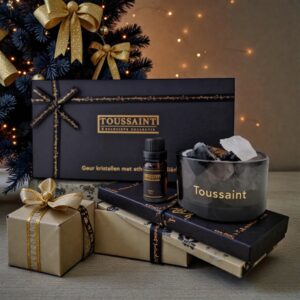 Giftset geurkristallen met etherische olie Amber