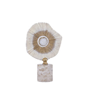 PTMD Rella Beige casted alu statue marble and stone S