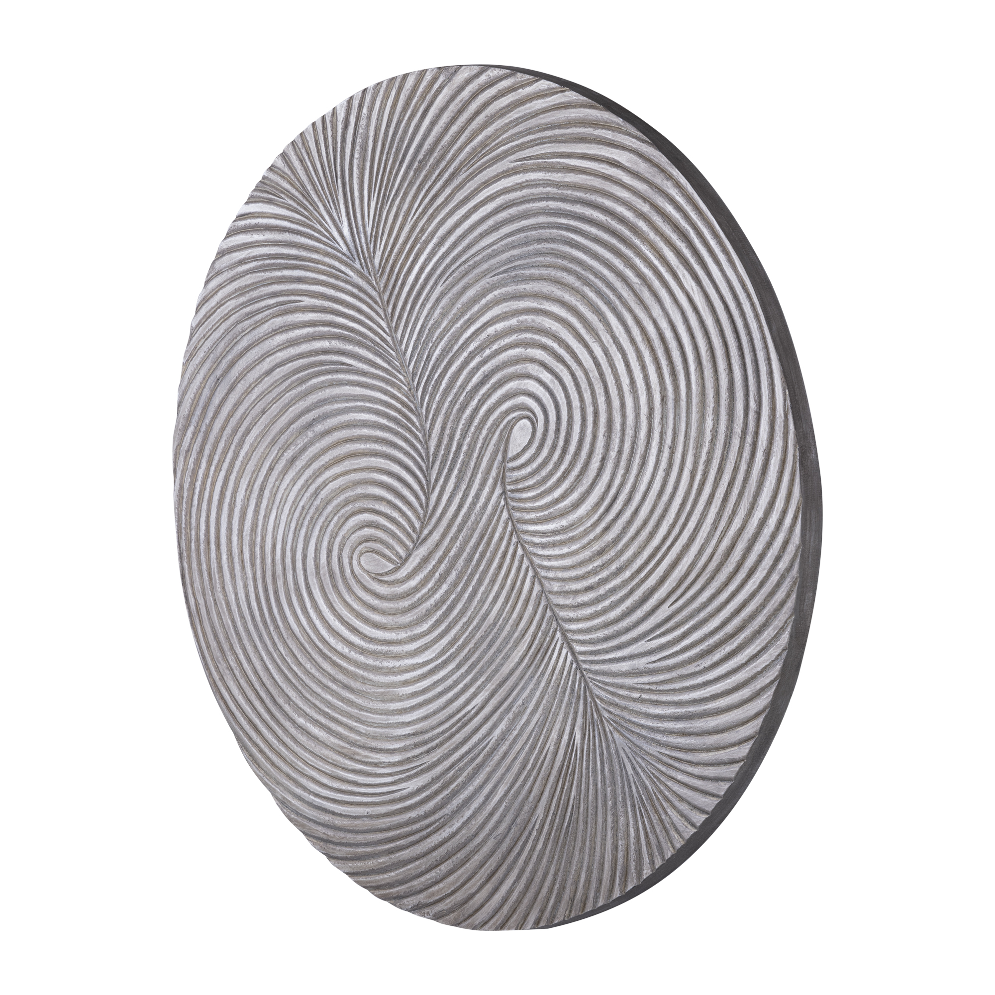 PTMD Wiktor Brown MDF Ronde Wandpaneel Swirl Gesneden S - Afbeelding 2