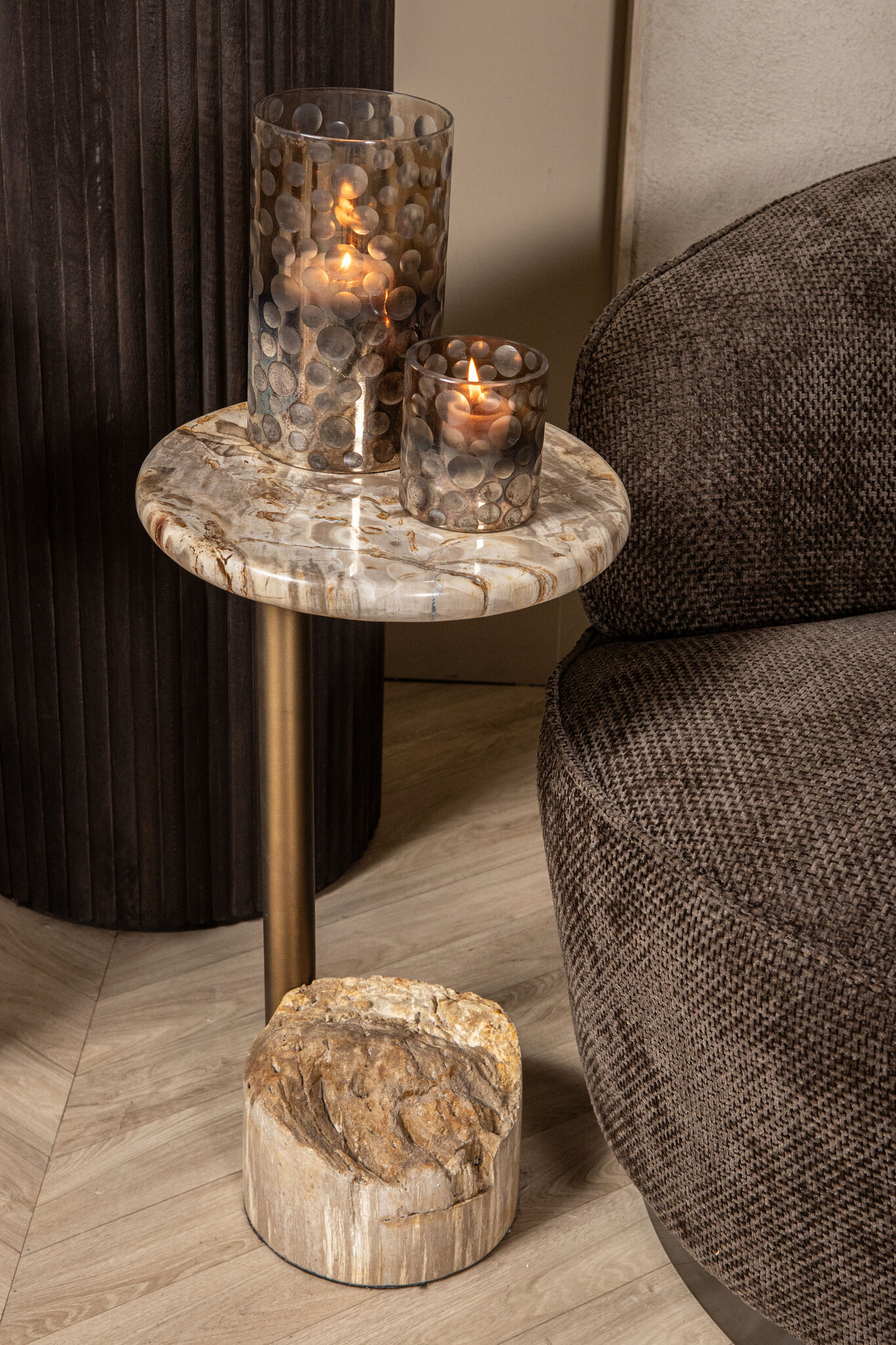 PTMD Filou Donkerbruine Fauteuil Eden 8 - Afbeelding 7