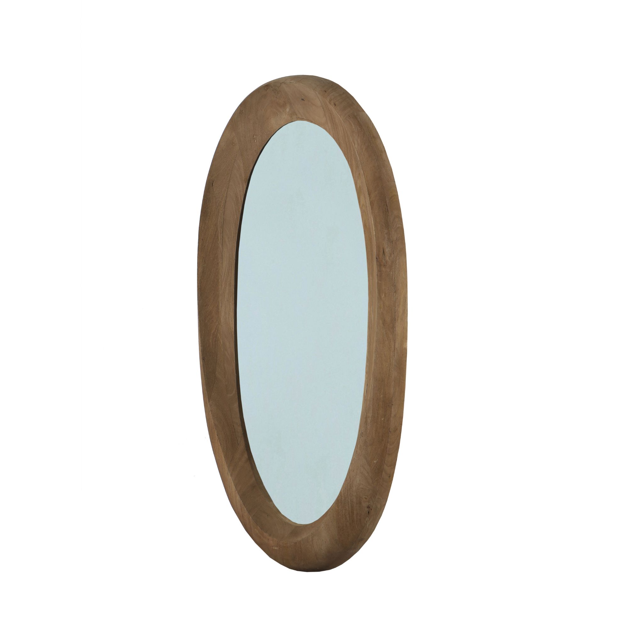 PTMD Noam Brown Mango Houten Ovale Spiegel - Afbeelding 2