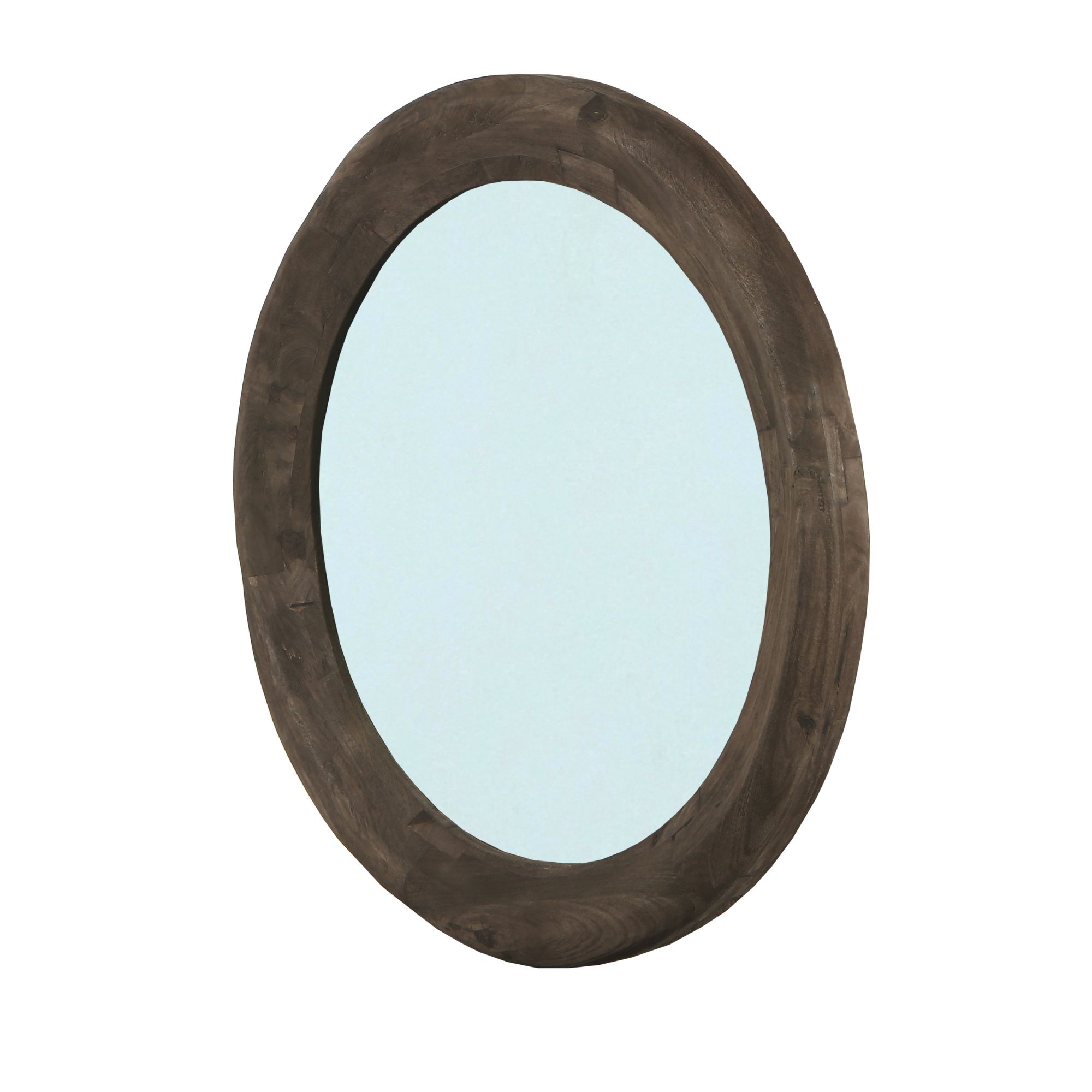 PTMD Noam Brown Mango Houten Ronde Spiegel L - Afbeelding 2