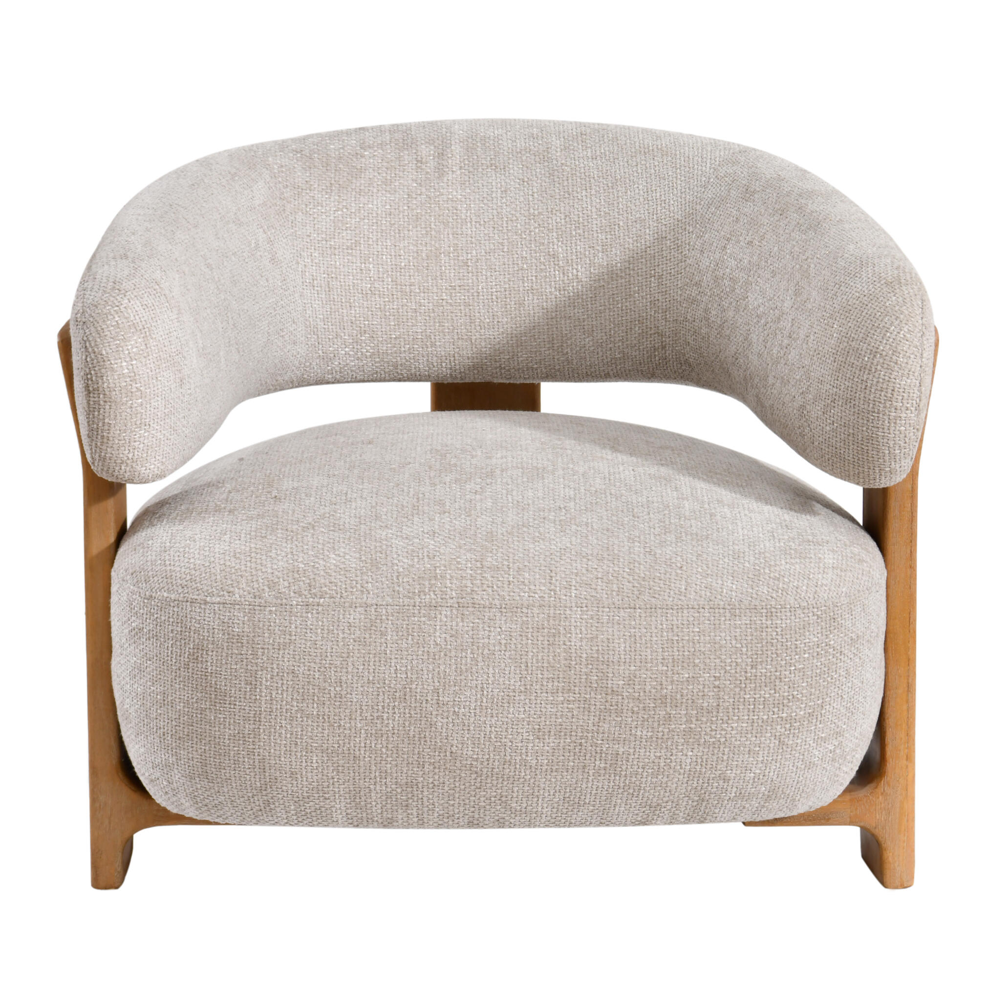PTMD Mire Crème Fauteuil Legacy 15 Duifgrijs Rubberhout - Afbeelding 2