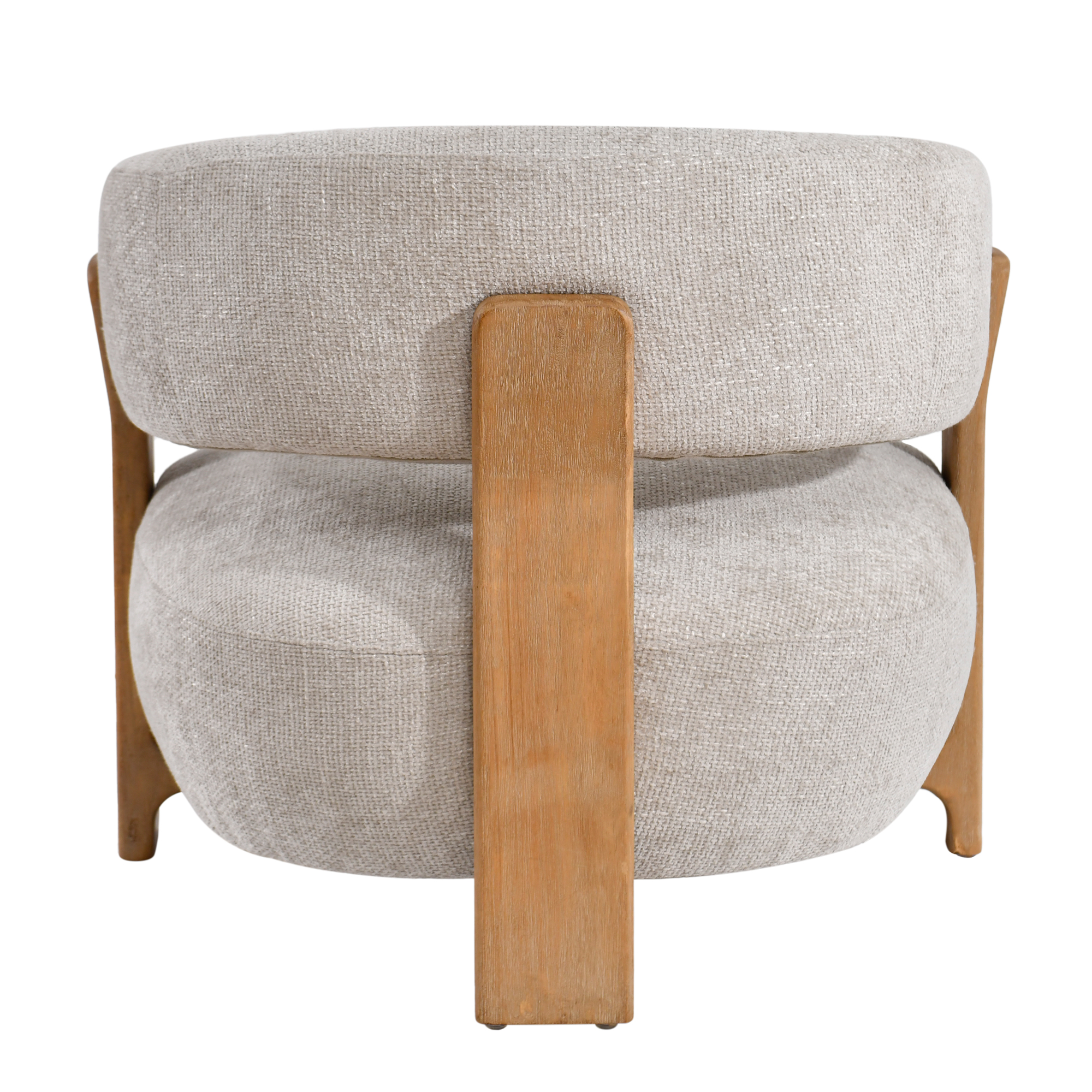 PTMD Mire Crème Fauteuil Legacy 15 Duifgrijs Rubberhout - Afbeelding 4