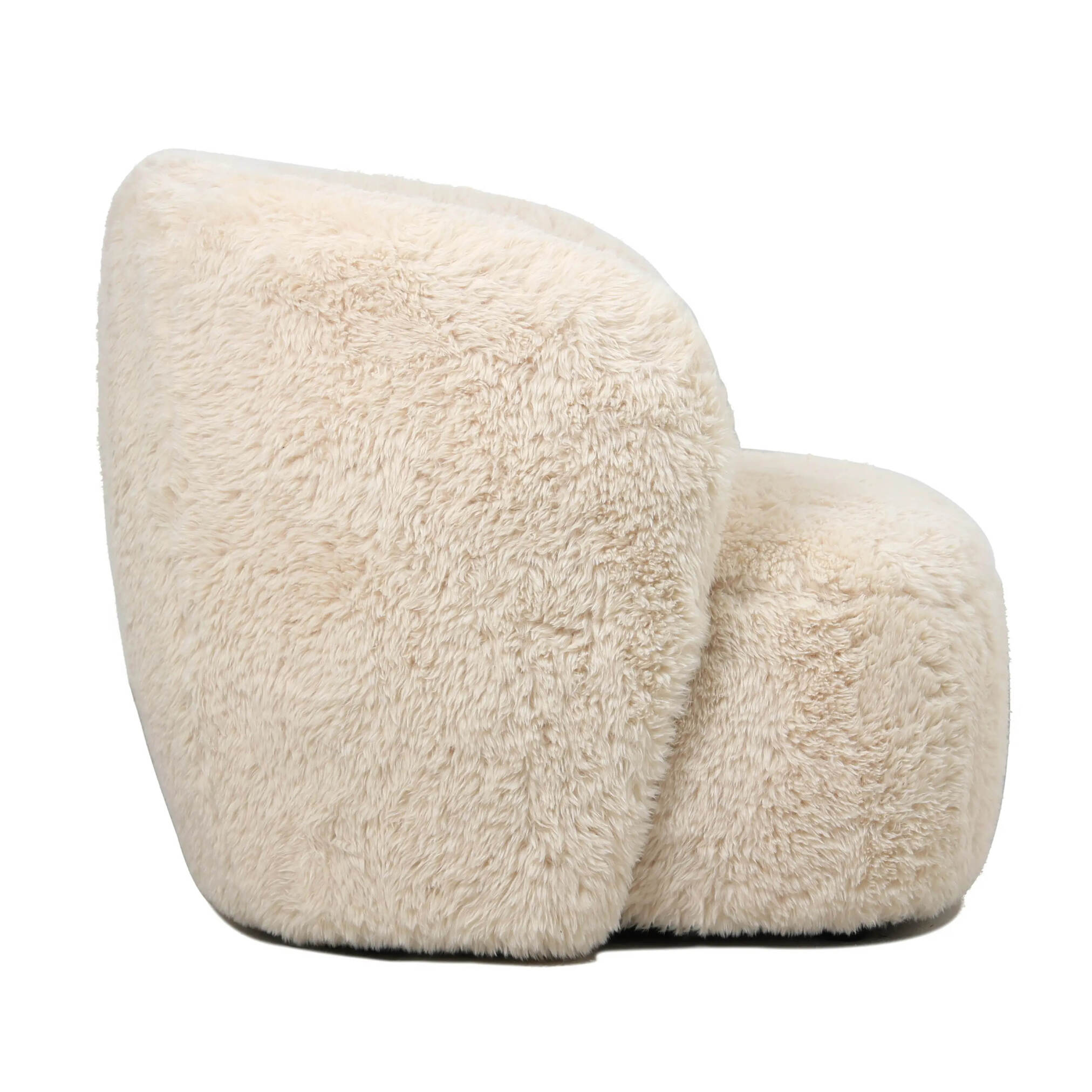 PTMD Aphrodite Fauteuil Klein Bont Beige - Afbeelding 3