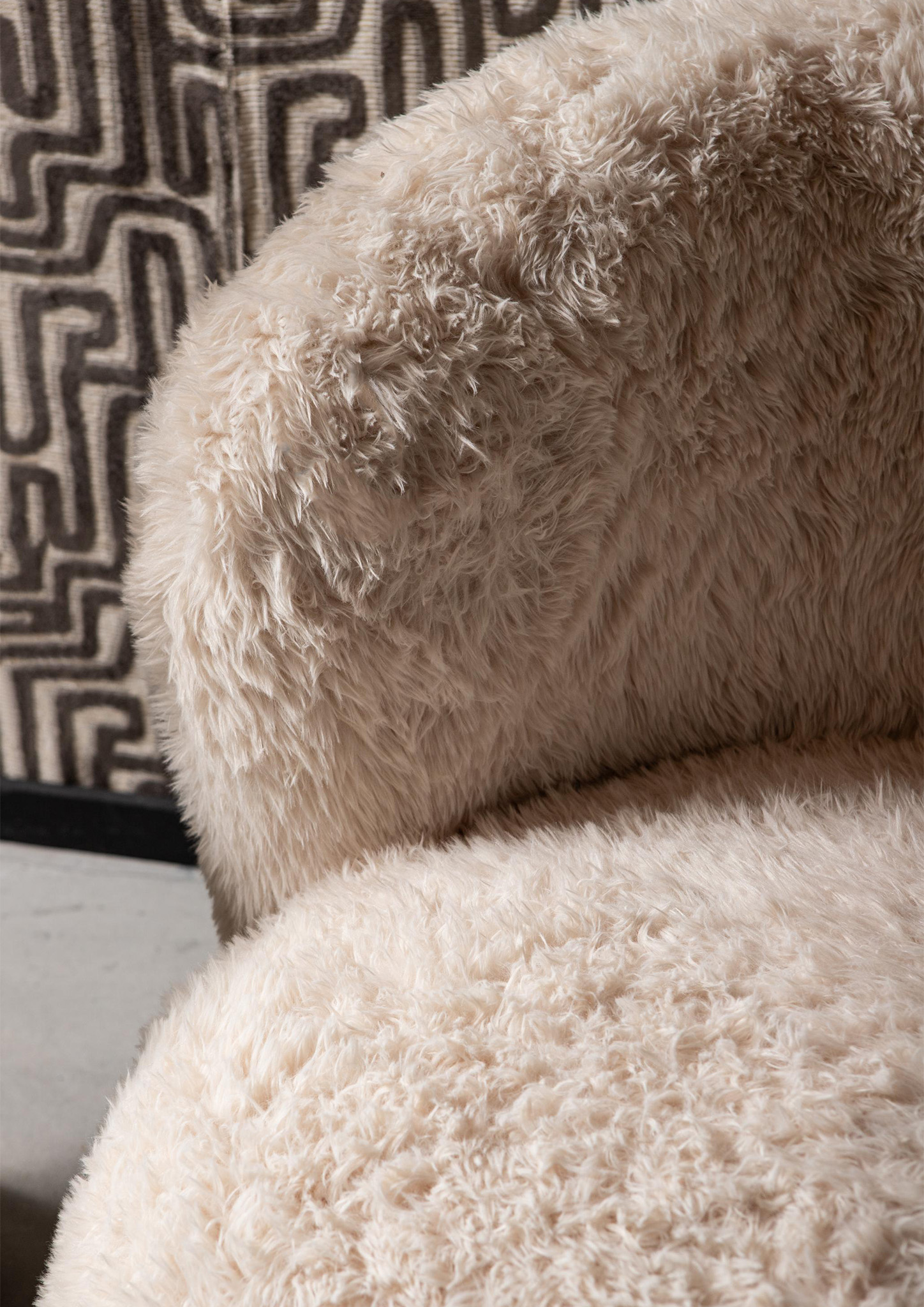 PTMD Aphrodite Fauteuil Klein Bont Beige - Afbeelding 7