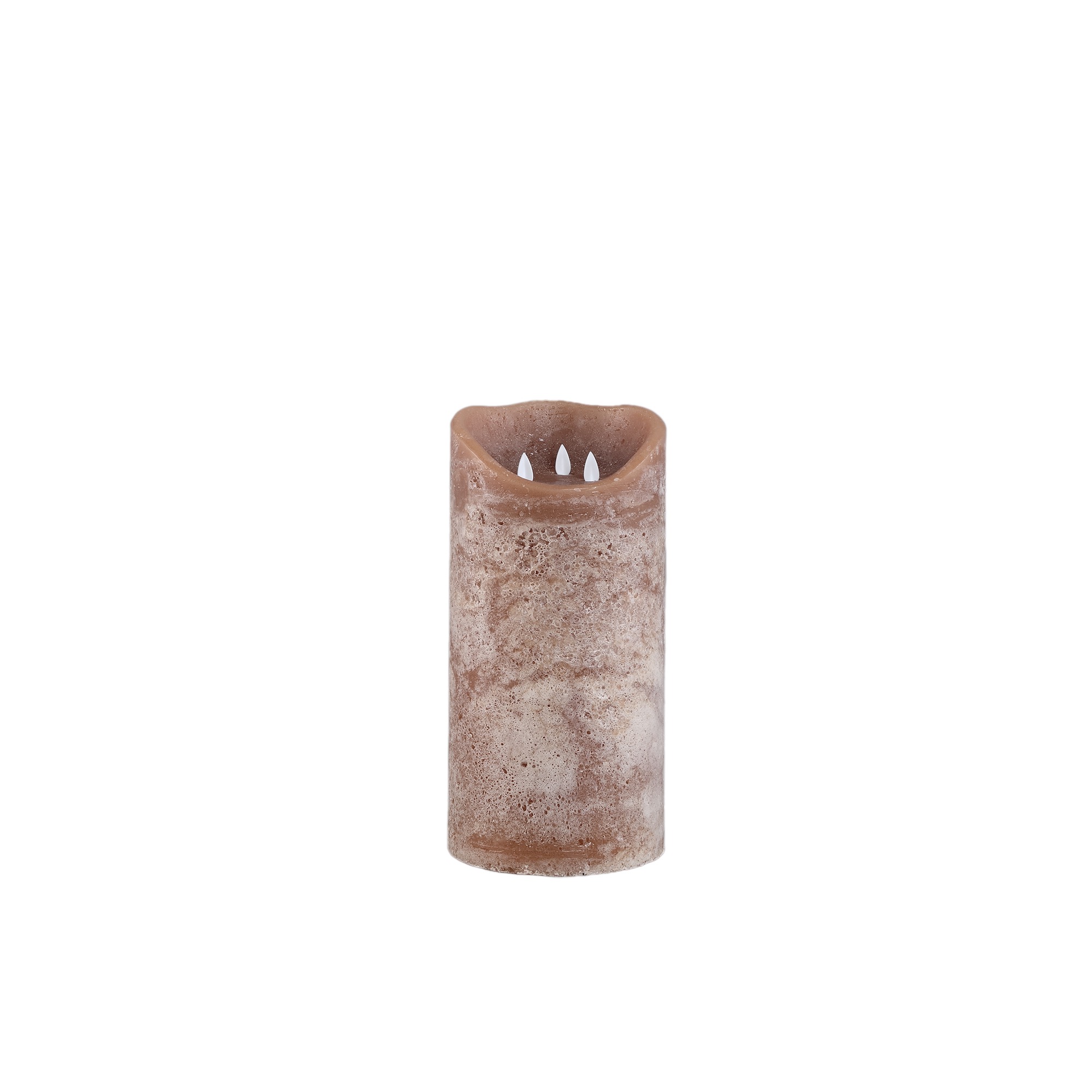 PTMD Led Light candle New Rustic brown movable flame S