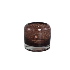 PTMD Dark Brown heavy bubble glass tealight M