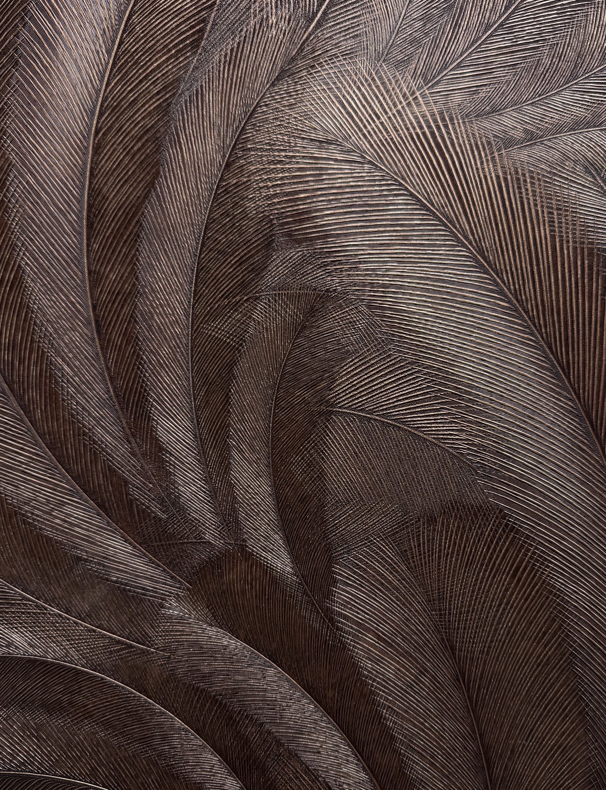 Behang FW 106cm brown palm 6-48